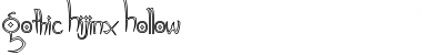 Download Gothic Hijinx Hollow Regular Font Title Preview