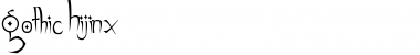 Download Gothic Hijinx Regular Font Title Preview