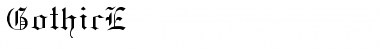 Download GothicE Regular Font Title Preview