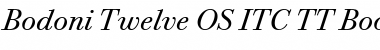 Download Bodoni Twelve OS ITC TT BookIta Font Title Preview