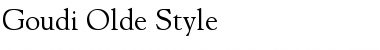 Download Goudi Olde Style Regular Font Title Preview
