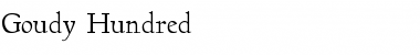 Download Goudy Hundred Regular Font Title Preview