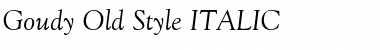 Download Goudy Old Style ITALIC Font Title Preview