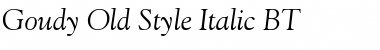 Download GoudyOlSt BT Italic Font Title Preview
