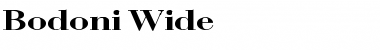 Download Bodoni Wide Regular Font Title Preview