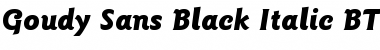 Download GoudySans BlkIt BT Black Italic Font Title Preview