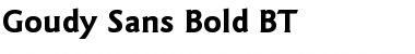 Download GoudySans Md BT Bold Font Title Preview