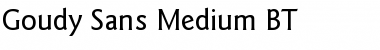 Download GoudySans Md BT Medium Font Title Preview