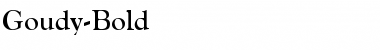 Download Goudy-Bold Regular Font Title Preview