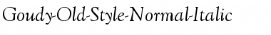 Download Goudy-Old-Style-Normal-Italic Regular Font Title Preview