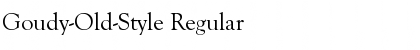 Download Goudy-Old-Style Regular Font Title Preview