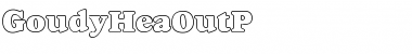 Download GoudyHeaOutP Regular Font Title Preview