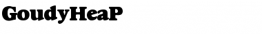 Download GoudyHeaP Regular Font Title Preview