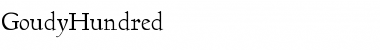 Download GoudyHundred Regular Font Title Preview