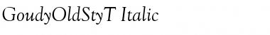 Download GoudyOldStyT Italic Font Title Preview