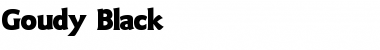 Download Goudy_Black Regular Font Title Preview