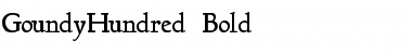 Download GoundyHundred Bold Font Title Preview