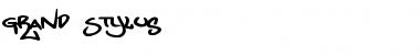 Download Grand Stylus Regular Font Title Preview