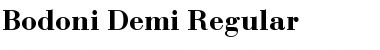 Download Bodoni-Demi Regular Font Title Preview
