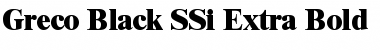 Download Greco Black SSi Extra Bold Font Title Preview