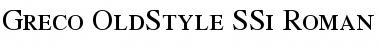 Download Greco OldStyle SSi Roman Small Caps Font Title Preview