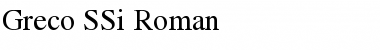 Download Greco SSi Roman Font Title Preview
