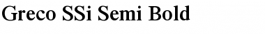 Download Greco SSi Semi Bold Font Title Preview