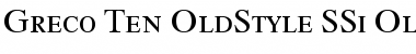 Download Greco Ten OldStyle SSi Old Style Figures Font Title Preview