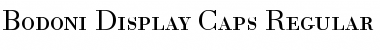 Download Bodoni-Display-Caps Regular Font Title Preview