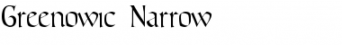 Download Greenowic Narrow Normal Font Title Preview