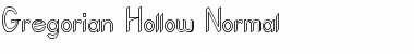 Download Gregorian-Hollow Normal Font Title Preview