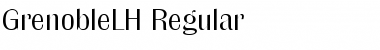 Download GrenobleLH Regular Font Title Preview