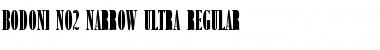 Download Bodoni-No2-Narrow-Ultra Regular Font Title Preview