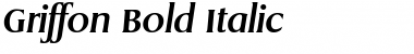 Download Griffon Bold Italic Font Title Preview