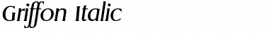 Download Griffon Italic Font Title Preview