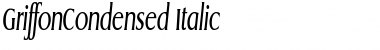 Download GriffonCondensed Italic Font Title Preview