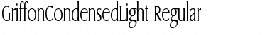 Download GriffonCondensedLight Regular Font Title Preview