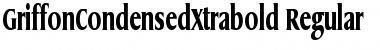 Download GriffonCondensedXtrabold Regular Font Title Preview