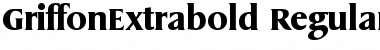Download GriffonExtrabold Regular Font Title Preview