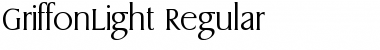 Download GriffonLight normal Font Title Preview
