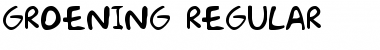 Download Groening Regular Font Title Preview