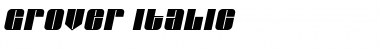Download Grover Italic Font Title Preview