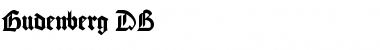 Download Gudenberg DB Normal Font Title Preview