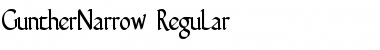 Download GuntherNarrow Regular Font Title Preview