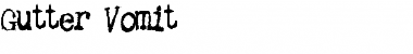 Download Gutter Vomit Normal Font Title Preview