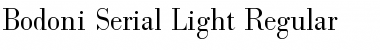 Download Bodoni-Serial-Light Regular Font Title Preview