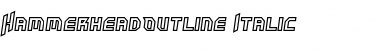 Download HammerheadOutline Italic Font