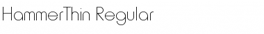 Download HammerThin normal Font Title Preview