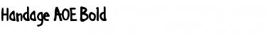 Download Handage AOE Bold Font Title Preview