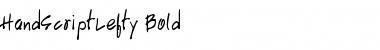 Download HandScriptLefty Bold Font Title Preview